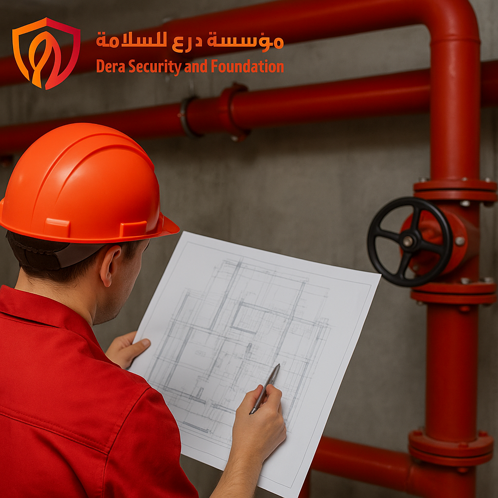 تصميم وتنفيذ شبكات مكافحة الحريق