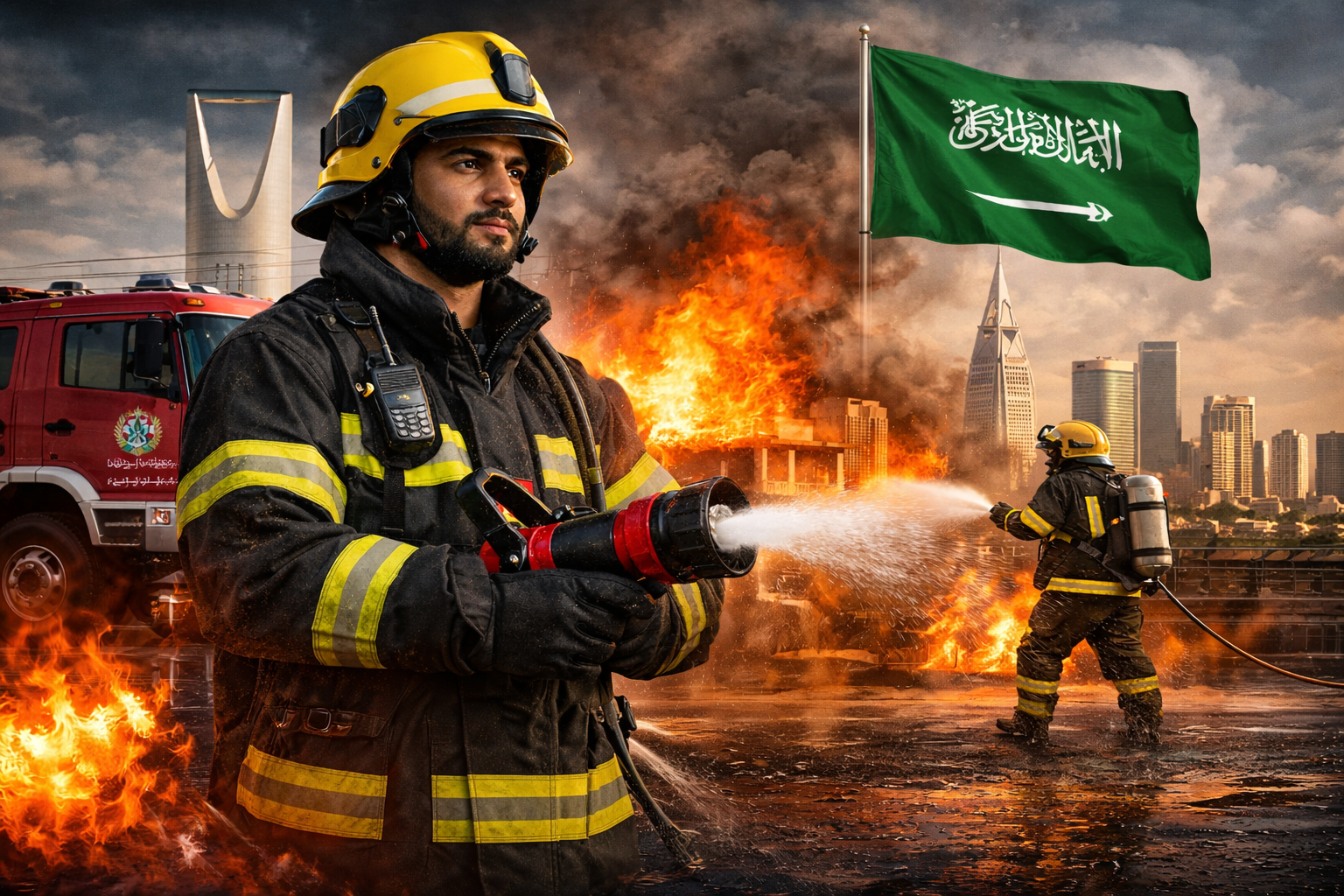 شركات إطفاء الحريق في السعودية لمؤسسة درع الأمن والسلامة