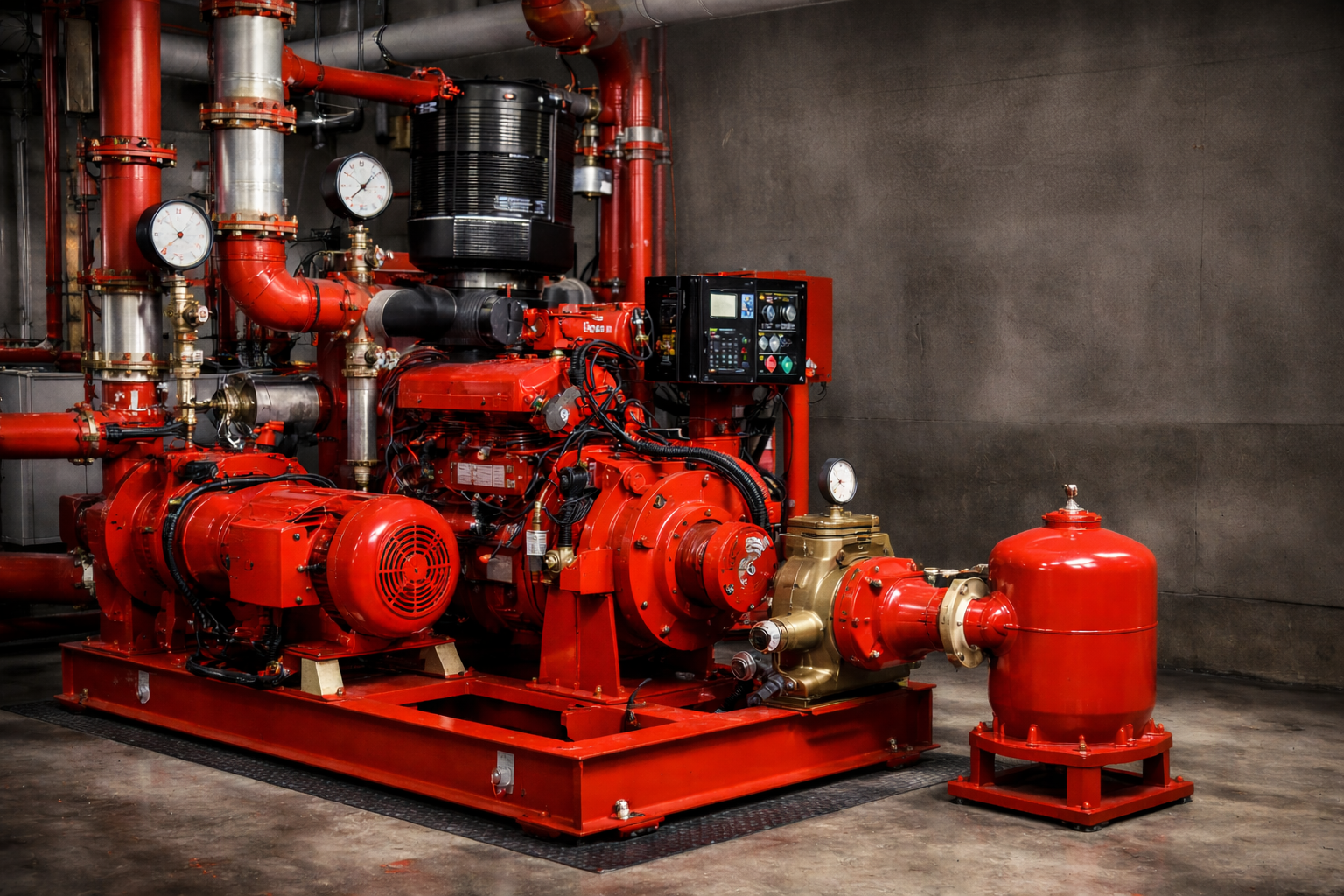 مضخات حريق للدفاع المدني