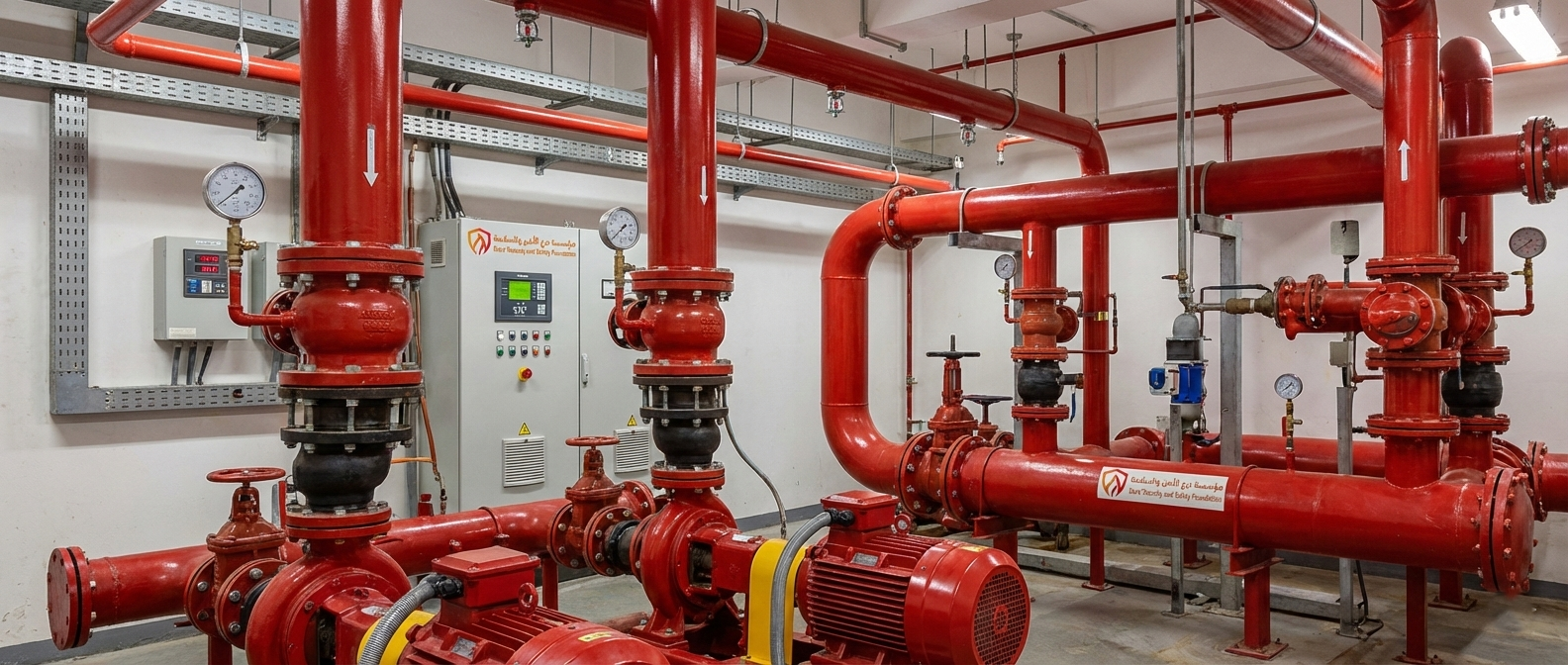 معدات إطفاء الحريق الثابتة